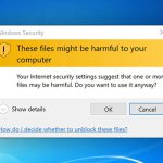 رفع ارور These files might be harmful to your computer ویندوز ۱۱ ، ۱۰ و..