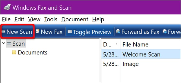 اسکن عکس با ویندوز 10 به کمک Windows Fax and Scan