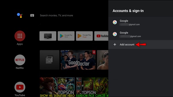 چگونه اکانت گوگل را به Android TV اضافه کنیم؟