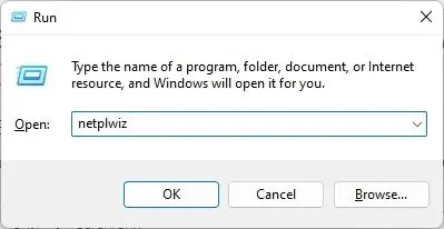تعویض رمز ویندوز 11 با دستور netplwiz