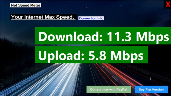 نرم افزار نمایش سرعت اینترنت در ویندوز 11
